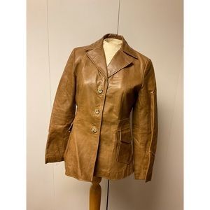 Women’s vintage BANANA REPUBLIC Carmel leather jacket size medium